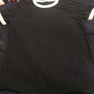Black American Apparel 50/50 black t-shirt